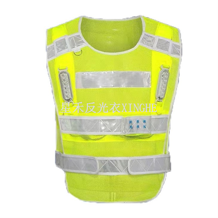 Gilet réfléchissant de sécurité LED à visibilité améliorée