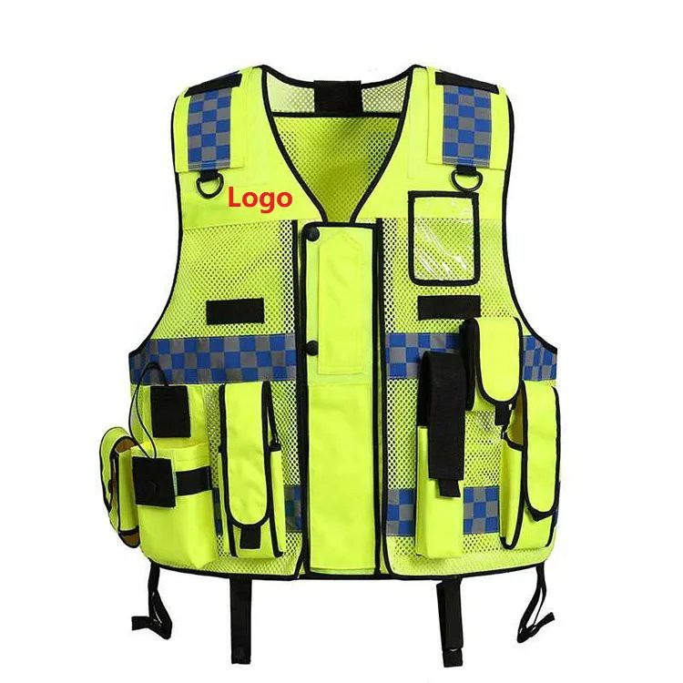 Gilet de sécurité en nylon pour la police