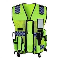 Gilet de sécurité de police réfléchissant à visibilité améliorée