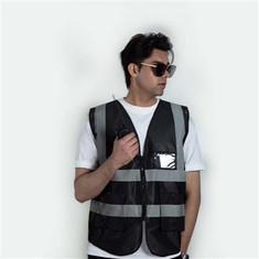 Gilet de sécurité pour arpenteur multi-poches haute visibilité