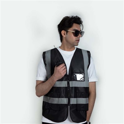 Gilet de sécurité pour arpenteur multi-poches haute visibilité