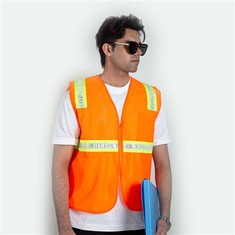 Gilet de sécurité portuaire haute visibilité jaune orange