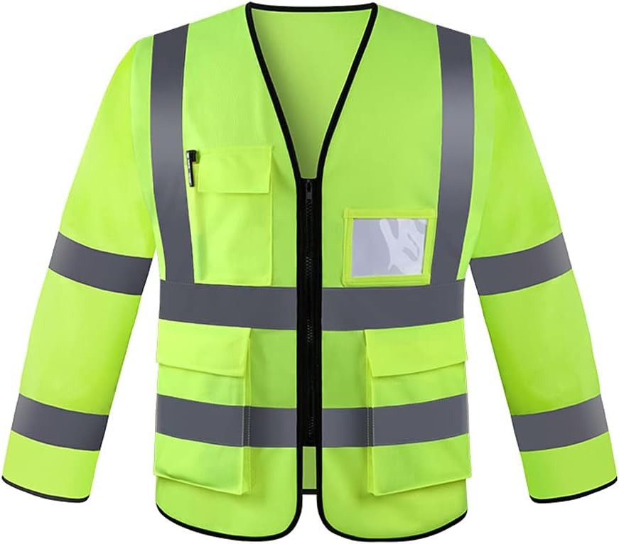 Gilet de sécurité haute visibilité à manches longues