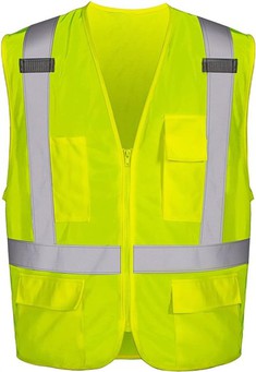 Gilet de sécurité jaune fluo