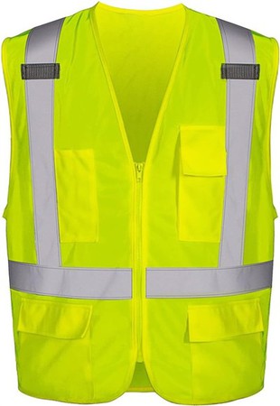 Gilet de sécurité jaune fluo