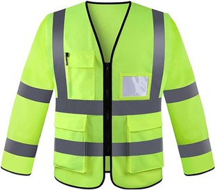 Gilet de sécurité haute visibilité à manches longues